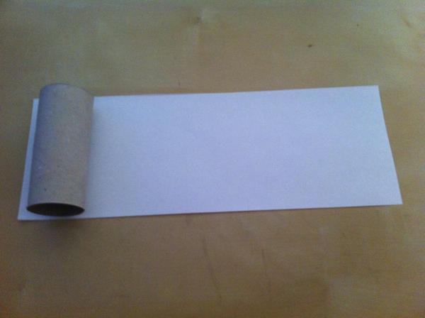 How to make a mushroom with a toilet paper roll - Step 1