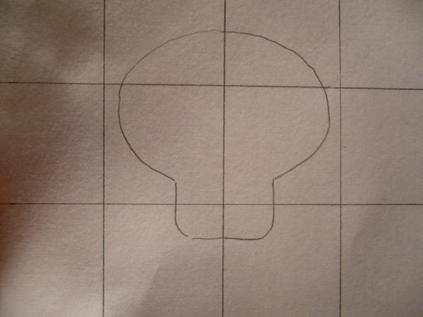 How to draw a skull - Step 2