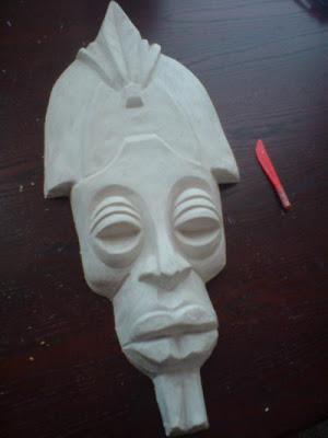 How to make African masks - Step 2