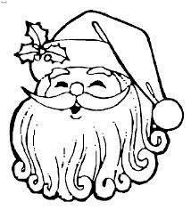 Santa's face to color - Step 1