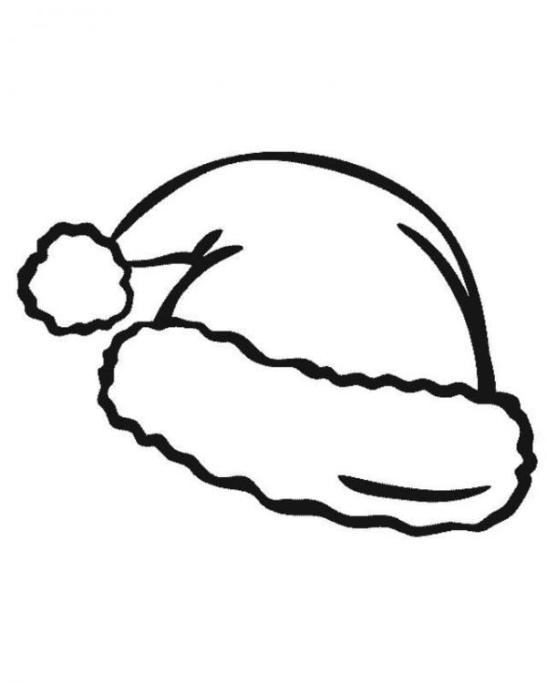 Christmas Hats Design - Coloring picture of the Christmas hat