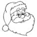 Santa’s face to color