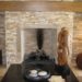 How do you fit a brick slip to a fireplace?
