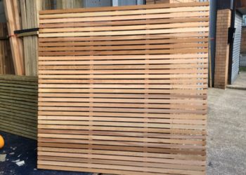How do you make slatted fence panels?