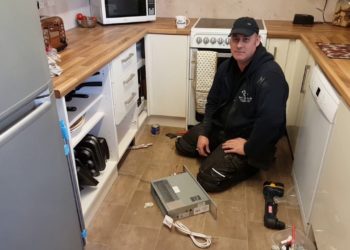 plinth heater installation