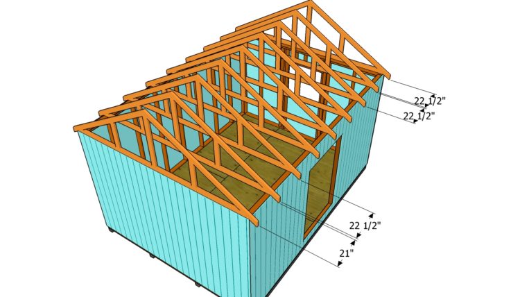 how far apart are trusses