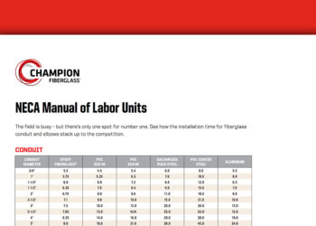 labor units for emt conduit