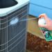 how to clean ac unit with water hose