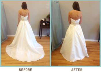 how to steam a satin dress