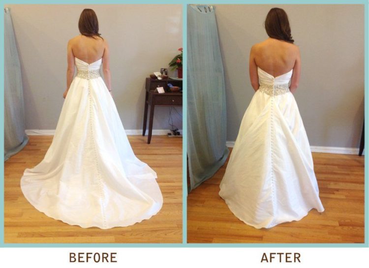 how to steam a satin dress
