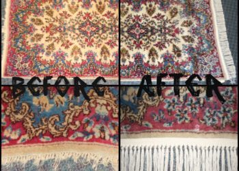 How do you fix a fringe on a Persian rug?