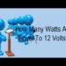 How many watts is 220 volts?