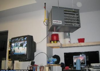How do I install a gas heater in my garage?