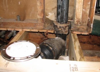 replacing toilet drain pipe