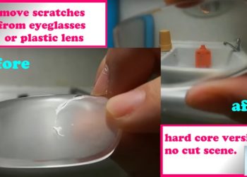 how to get scratches out of eyeglasses