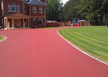 coloured asphalt driveway