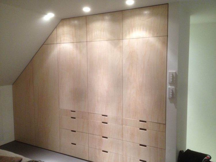 plywood closet doors