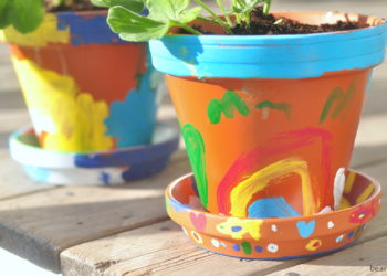 how to paint clay flower pots