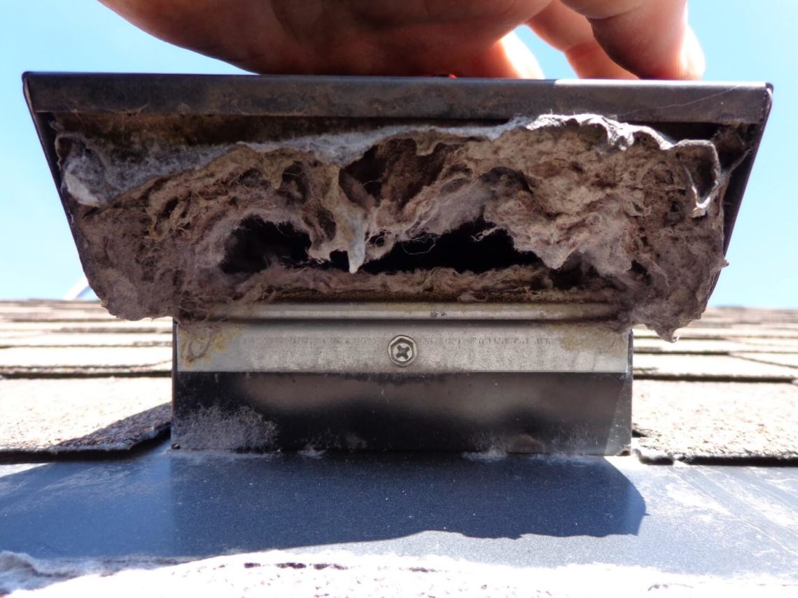 Can dryer vent through roof?