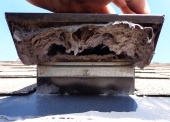 How do you vent a dryer vent through the roof?