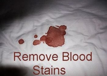 how to get old blood stains out of fabric