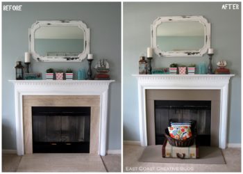 Can a marble fireplace be painted?