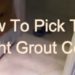 how to color grout