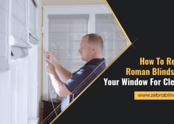 how to remove roman blinds for cleaning