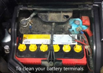 how to clean car battery with coke