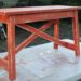 how to paint a wooden bench