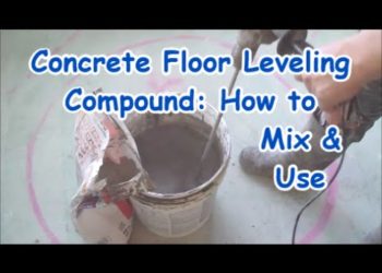 how to mix self leveling floor compound