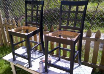 how to repaint wooden bar stools