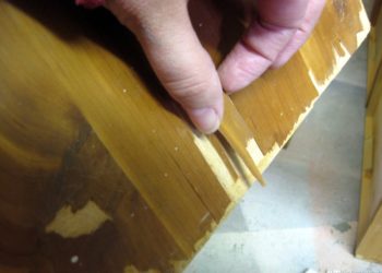 how to paint over veneer
