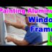can you paint old aluminum windows