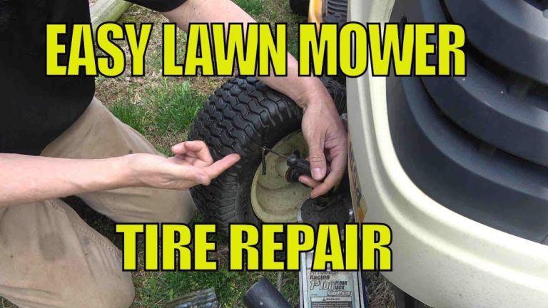 Can you patch a riding lawn mower tire?