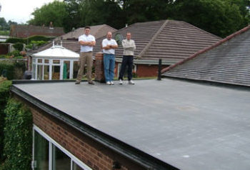 How do you clean a rubber membrane roof?