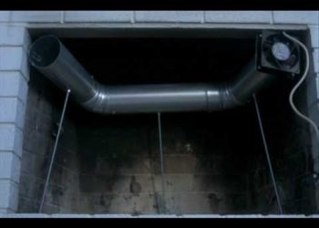 diy fireplace fan