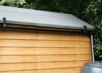 how to install eavestrough on a shed