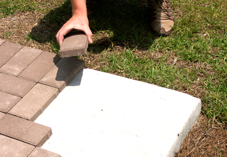 Can you put pavers over concrete steps?