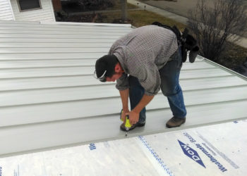 What is the correct way to install metal roofing?