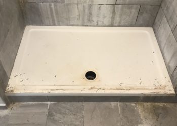 repair hole in shower tray