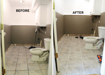 how to make white grout black