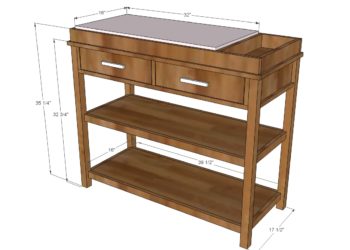 how to build a baby changing table
