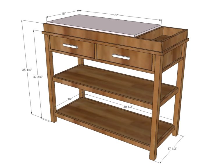 how to build a baby changing table