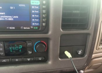 install aux jack in old car