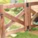 crossbuck fence gate