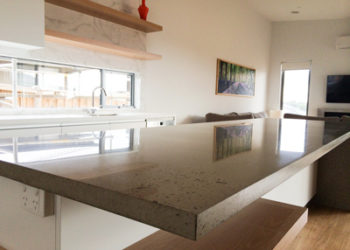 how to clean concrete benchtops