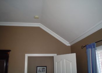 crown molding on sloped ceiling pictures