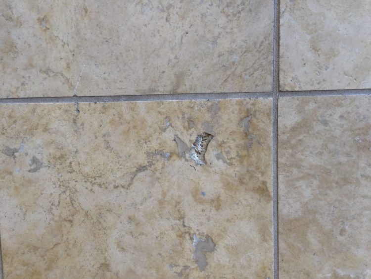 fill tile holes