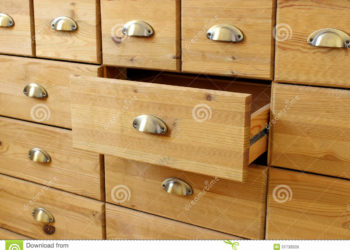 old wooden drawers that stick